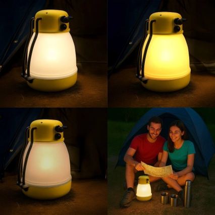 LED prigušiva prenosiva punjiva lampa sa funkcijom powerbanke LUMINA MINIO LED/5V 1800 mAh IP44 žuta