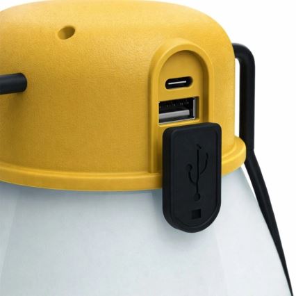 LED prigušiva prenosiva punjiva lampa sa funkcijom powerbanke LUMINA MINIO LED/5V 1800 mAh IP44 žuta