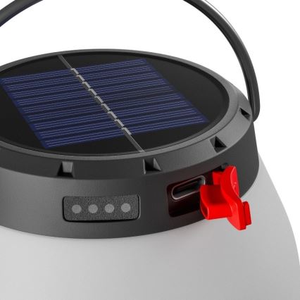 LED prigušiva prenosiva solarna punjiva lampa LUMINA ORB LED/5V 800 mAh