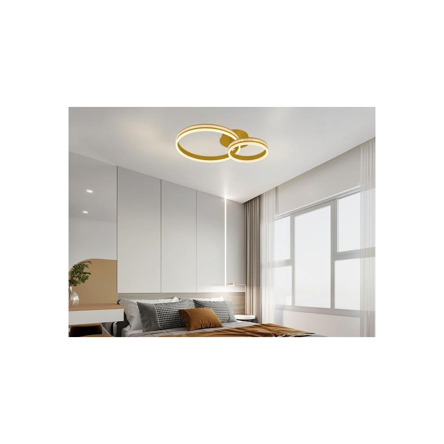 LED prigušiva prislonjen luster LED/110W/230V 3000-6500K + daljinski upravljač