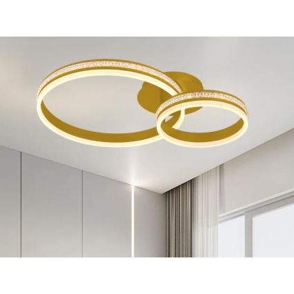 LED prigušiva prislonjen luster LED/110W/230V 3000-6500K + daljinski upravljač