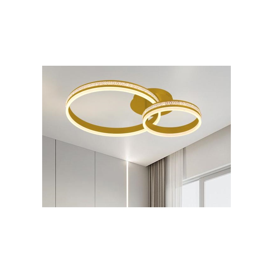 LED prigušiva prislonjen luster LED/110W/230V 3000-6500K + daljinski upravljač