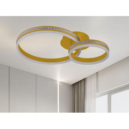 LED prigušiva prislonjen luster LED/110W/230V 3000-6500K + daljinski upravljač