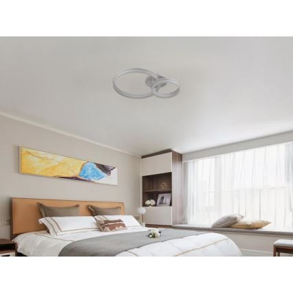 LED prigušiva prislonjen plafonski luster LED/110W/230V 3000-6500K + daljinski upravljač