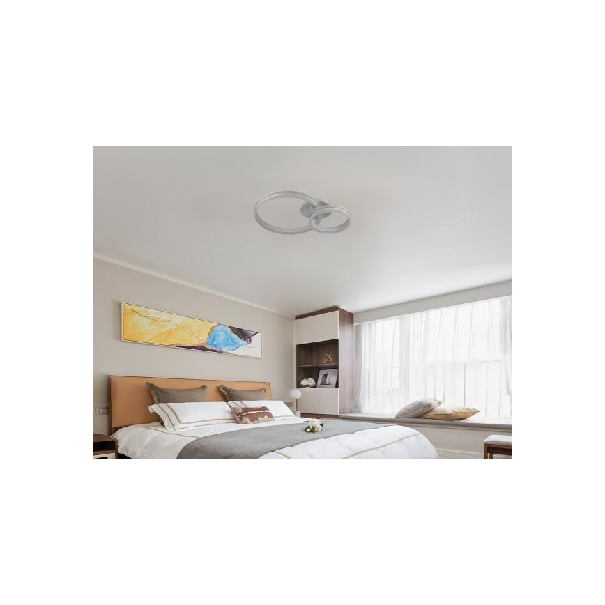 LED prigušiva prislonjen plafonski luster LED/110W/230V 3000-6500K + daljinski upravljač