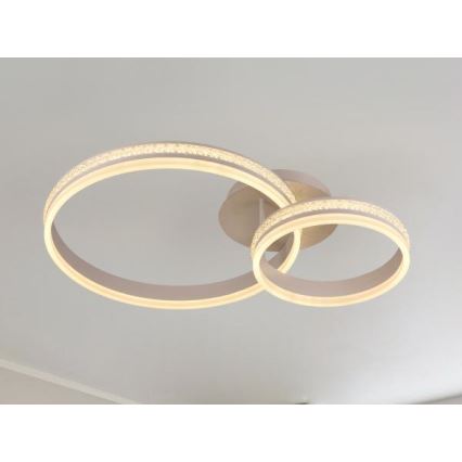 LED prigušiva prislonjen plafonski luster LED/110W/230V 3000-6500K + daljinski upravljač