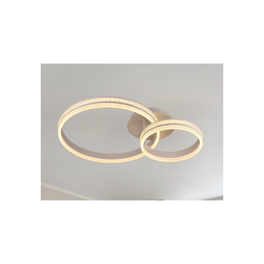 LED prigušiva prislonjen plafonski luster LED/110W/230V 3000-6500K + daljinski upravljač