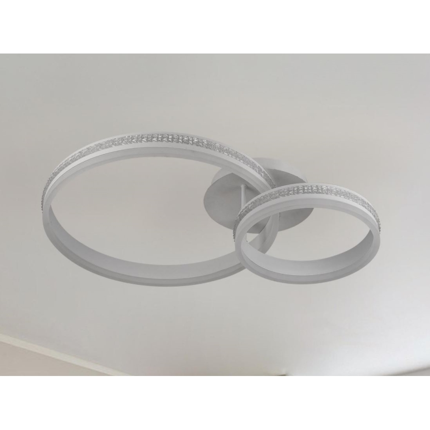 LED prigušiva prislonjen plafonski luster LED/110W/230V 3000-6500K + daljinski upravljač