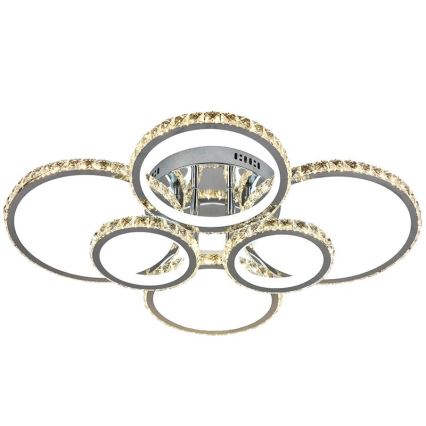 LED prigušiva prislonjena plafonska svetiljka LED/205W/230V 3000-6500K + daljinski upravljač