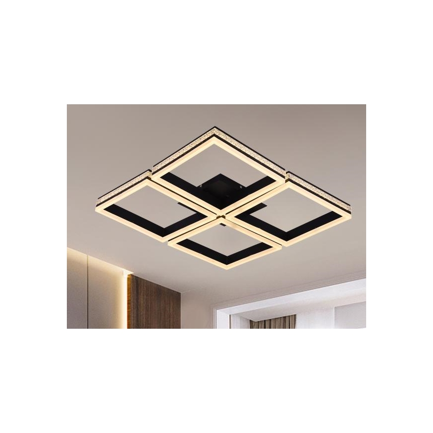 LED prigušiva prislonjen plafonski luster LED/215W/230V 3000-6500K + daljinski upravljač