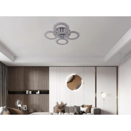LED prigušiva plafonska lampa LED/55W/230V 3000-6500K + daljinski upravljač