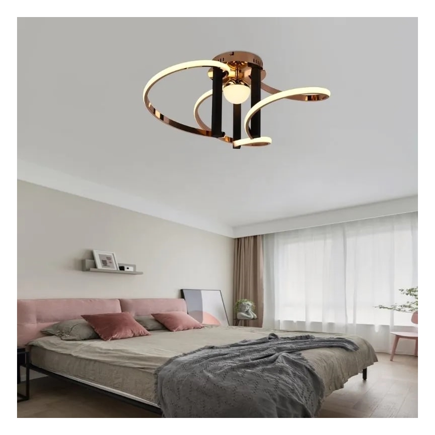 LED prigušiva prislonjena plafonska lampa LED/70W/230V 3000-6500K + daljinski upravljač