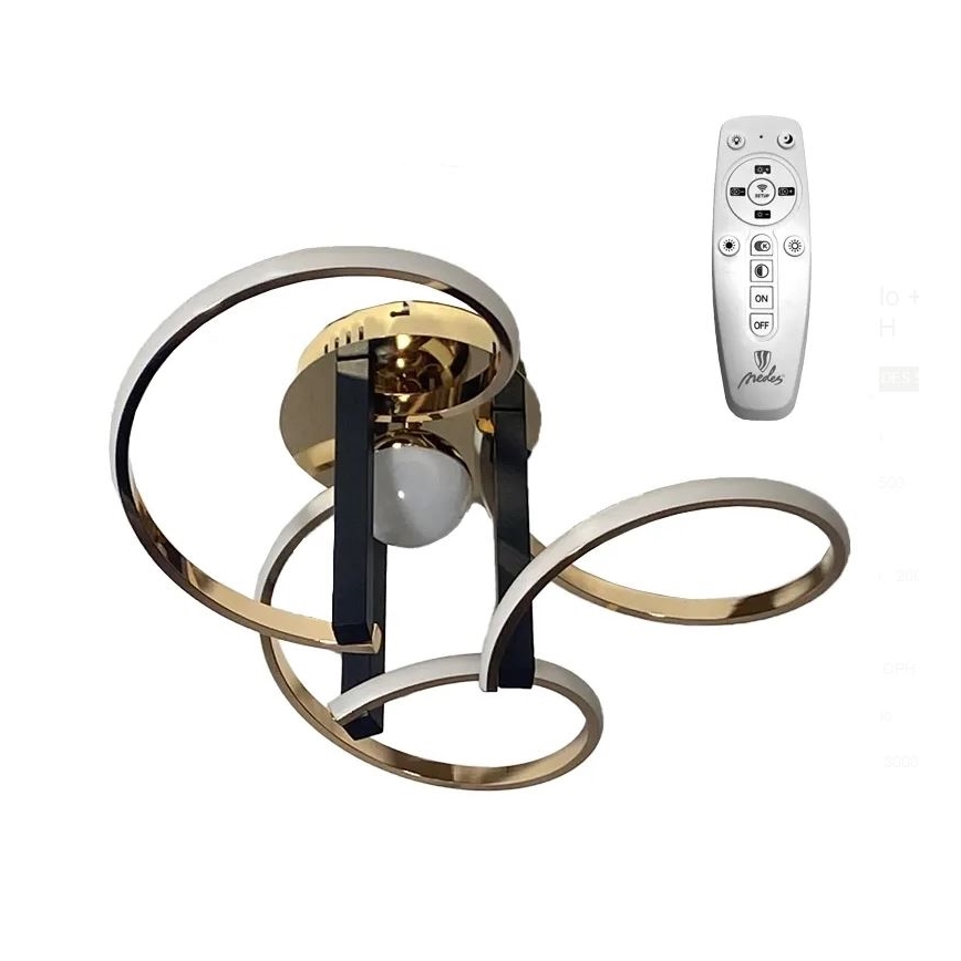 LED prigušiva prislonjena plafonska lampa LED/70W/230V 3000-6500K + daljinski upravljač