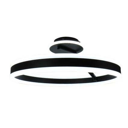 LED prigušiva prislonjena plafonska lampa LED/86W/230V 3000-6500K crna + daljinski upravljač