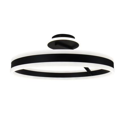 LED prigušiva prislonjena plafonska lampa LED/86W/230V 3000-6500K crna + daljinski upravljač