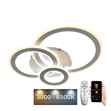 LED prigušiva prislonjena plafonska lampa LED/90W/230V 3000-6500K + daljinski upravljač