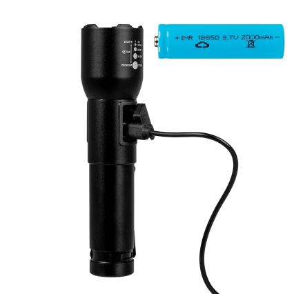 LED prigušiva punjiva baterijska lampa LED/20W/5V IPX4 800 lm 2000 mAh