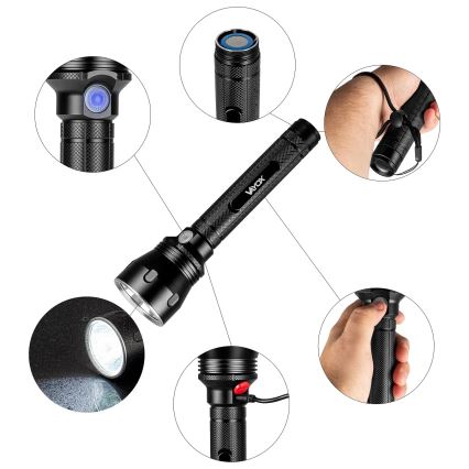 LED prigušiva punjiva baterijska lampa LED/20W/5V IPX5 1570 lm 8400 mAh