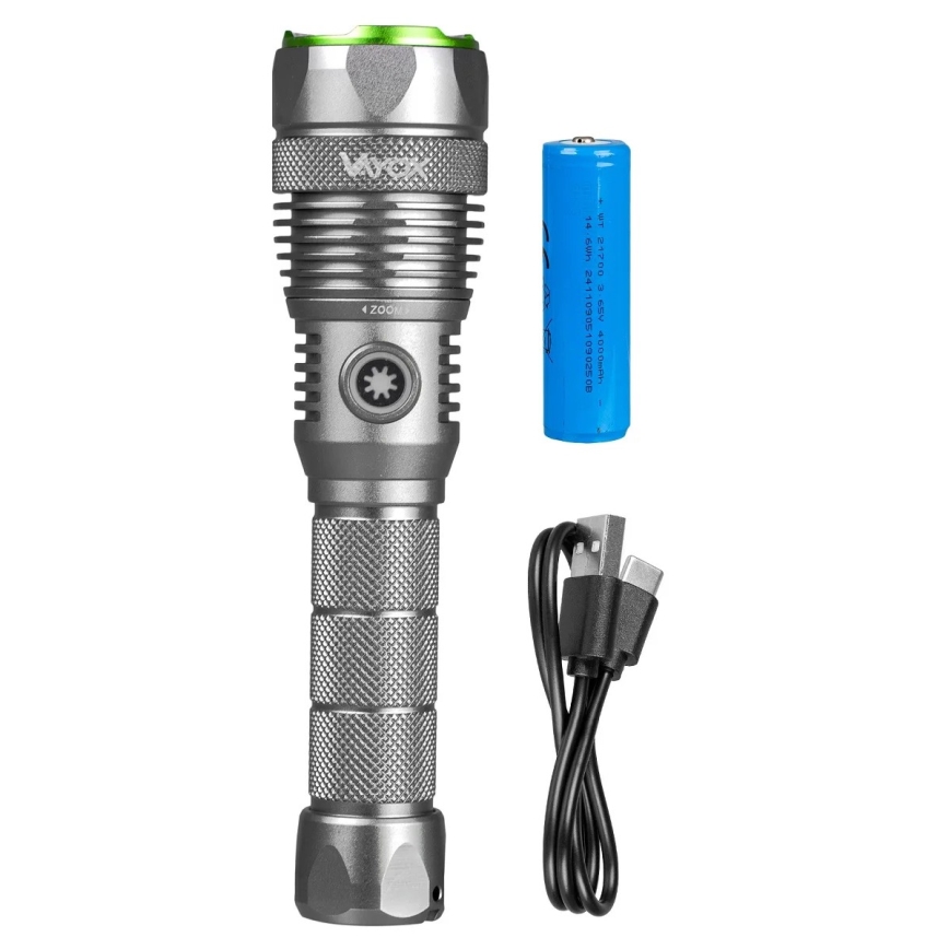 LED prigušiva punjiva baterijska lampa sa funkcijom powerbanke LED/30W/5V IPX7 3000 lm 4000 mAh