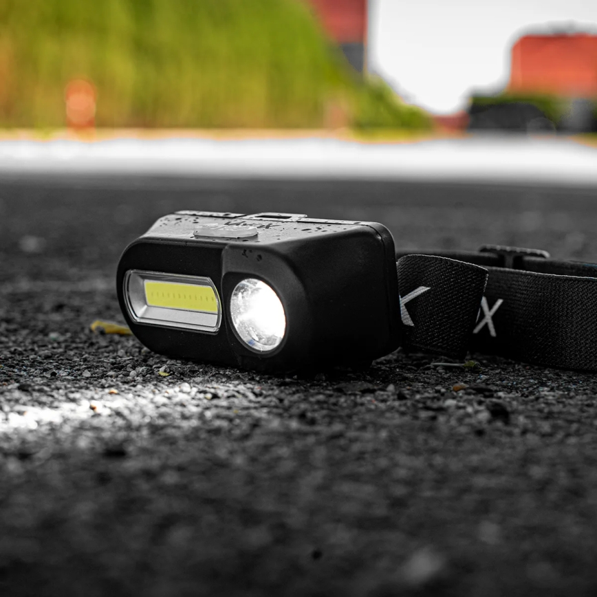 LED prigušiva punjiva čelna lampa 2xLED/5V IPX4 250 lm 2000 mAh