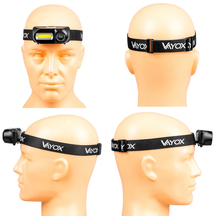 LED prigušiva punjiva čelna lampa 2xLED/5V IPX4 250 lm 2000 mAh