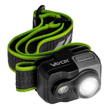 LED prigušiva punjiva čelna lampa LED/10W/5V/3xAAA IP66 800 lm 1000 mAh