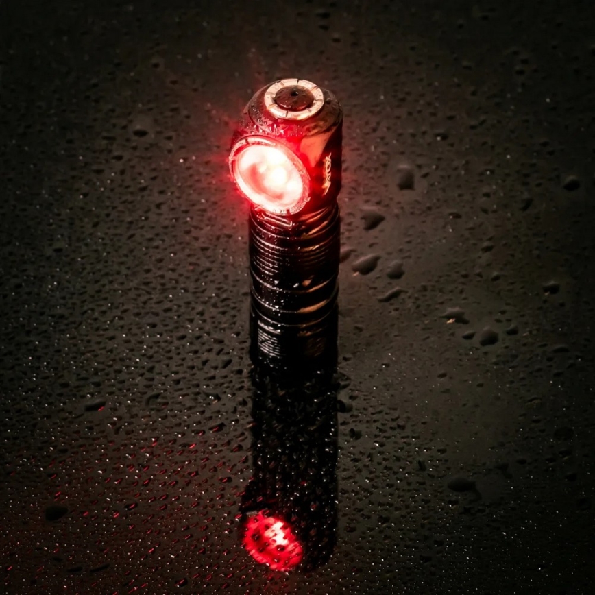 LED prigušiva punjiva čelna lampa 3 u 1 sa crvenim svetlom LED/10W/5V IP66 500 lm 800 mAh