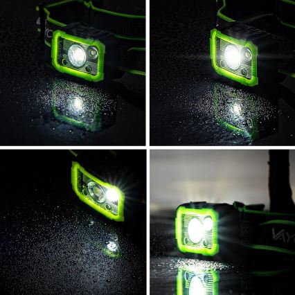 LED prigušiva punjiva lampa za glavu sa senzorom, 10W/5V, IP66, 750 lm, 1500 mAh