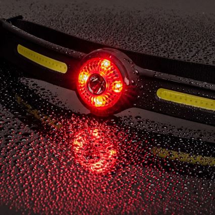 LED prigušiva punjiva čelna lampa sa crvenim svetlom LED/5V IPX4 550 lm 600 mAh