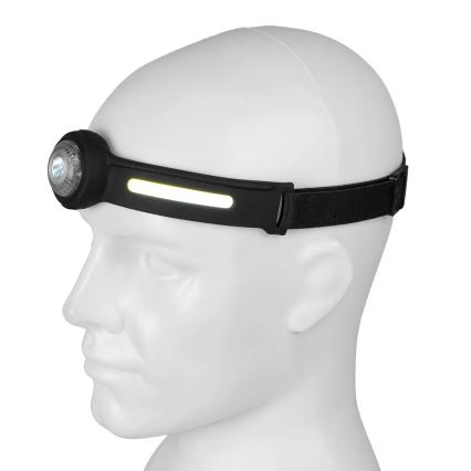 LED prigušiva punjiva čelna lampa sa crvenim svetlom LED/5V IPX4 550 lm 600 mAh
