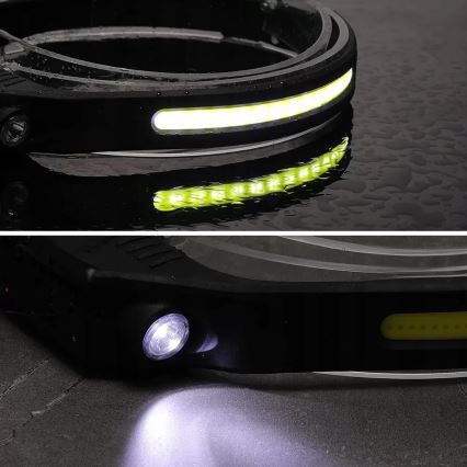 LED prigušiva punjiva čelna lampa sa senzorom 2xLED/5V IP44 350 lm 1200 mAh