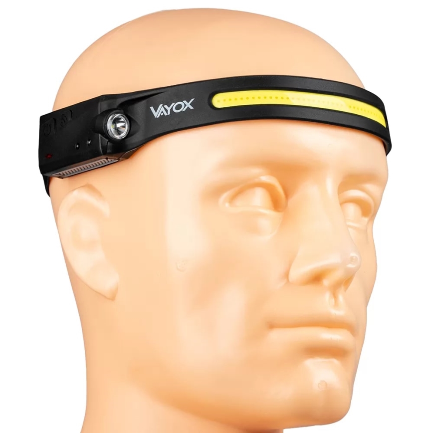 LED prigušiva punjiva čelna lampa sa senzorom 2xLED/5V IP44 350 lm 1200 mAh