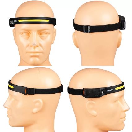 LED prigušiva punjiva čelna lampa sa senzorom 2xLED/5V IP44 350 lm 1200 mAh