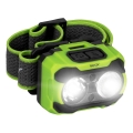 LED prigušiva punjiva čelovka sa senzorom i crvenim svetlom LED/10W/5V/3xAAA IP44 600 lm 1200 mAh