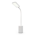 LED prigušiva punjiva dodirna fleksibilna stona lampa sa stezaljkom LED/5W/1200 mAh bela