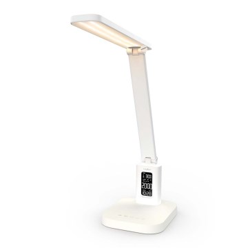 LED prigušiva punjiva dodirna stolna lampa sa displejem LED/7,5W/1200 mAh 3000/4000/5700K CRI 90 bela