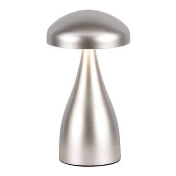 LED prigušiva punjiva dodirna stona lampa LED/1W/5V 3000-6000K 1800 mAh srebrna