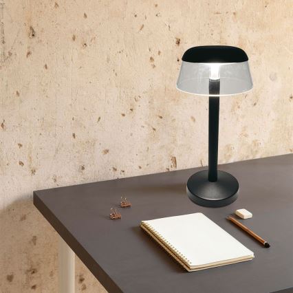 LED prigušiva punjiva stona lampa sa dodirnim upravljanjem LED/3W/5V 3000-6000K 1800 mAh crna