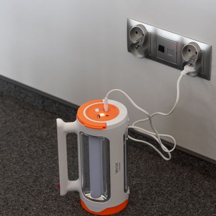 LED prigušiva punjiva lampa 2u1 sa funkcijom powerbanke LED/5W/230V 3500 mAh