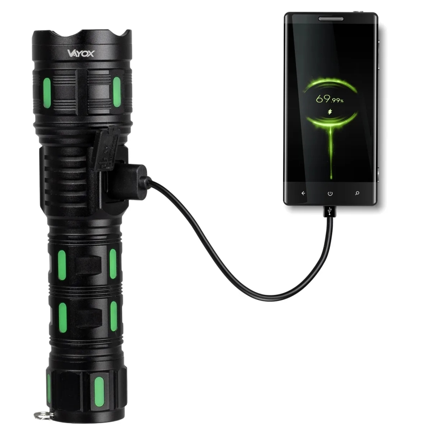 LED prigušiva punjiva lampa sa funkcijom powerbanke LED/20W/5V IP44 1200 lm 5000 mAh