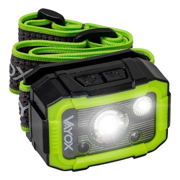 LED prigušiva punjiva lampa za glavu sa senzorom, 10W/5V, IP66, 750 lm, 1500 mAh
