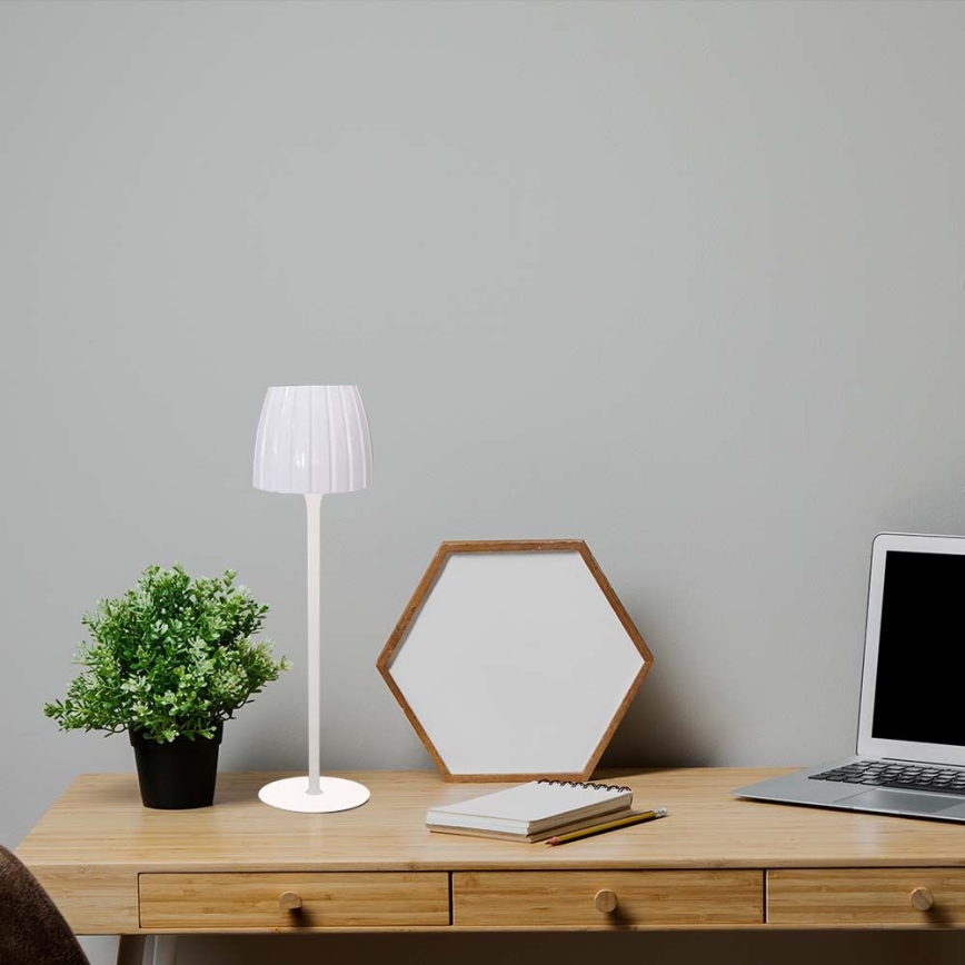 Prigušiva punjiva dodirna LED stona lampa LED/2,7W/5V 3000/4000/6000K 1800 mAh bela