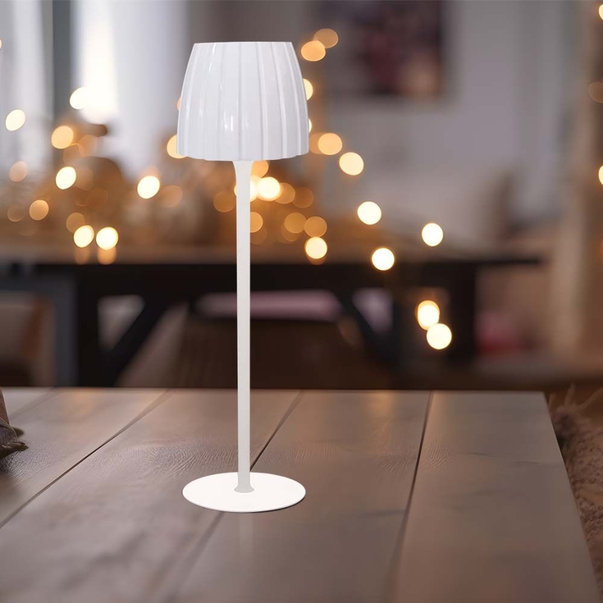 Prigušiva punjiva dodirna LED stona lampa LED/2,7W/5V 3000/4000/6000K 1800 mAh bela
