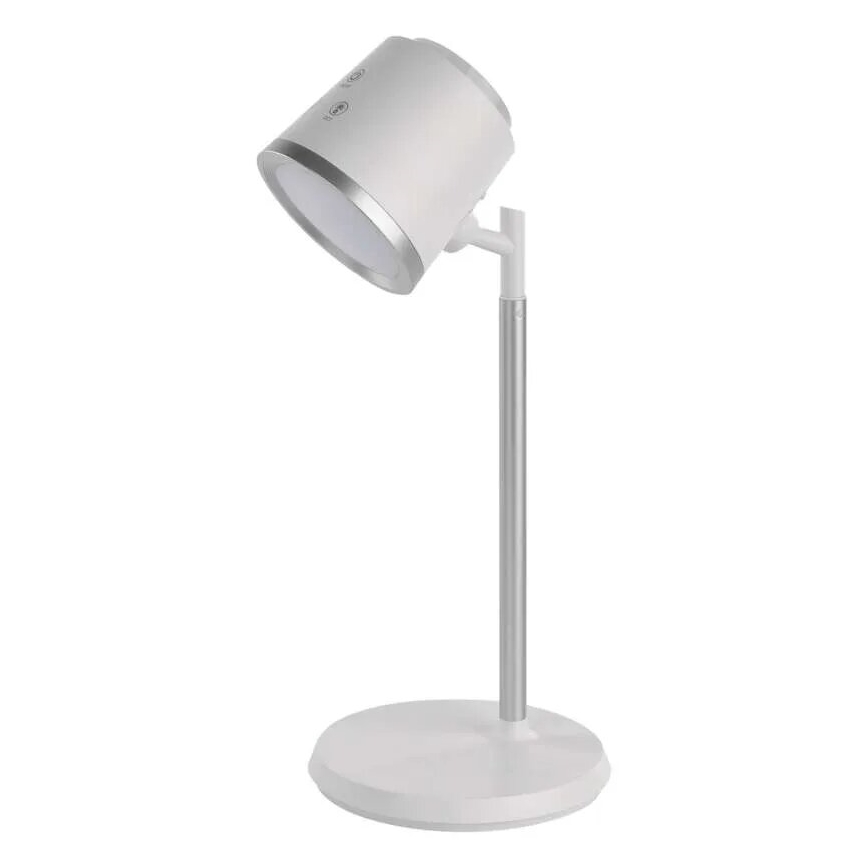 LED prigušiva punjiva stona lampa 4u1 LED/6W/3,7V 3000K/4000K/6500K 1500mAh bela