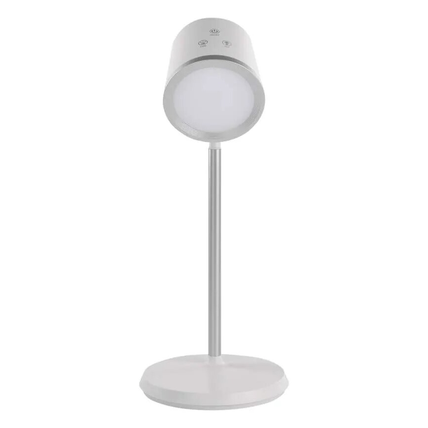 LED prigušiva punjiva stona lampa 4u1 LED/6W/3,7V 3000K/4000K/6500K 1500mAh bela