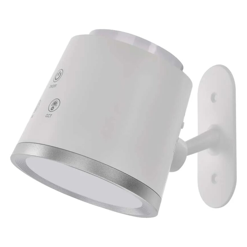 LED prigušiva punjiva stona lampa 4u1 LED/6W/3,7V 3000K/4000K/6500K 1500mAh bela