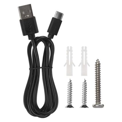 LED prigušiva punjiva stona lampa 4u1 LED/6W/3,7V 3000K/4000K/6500K 1500mAh crna