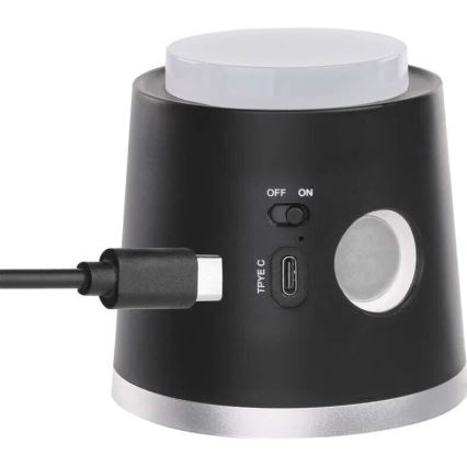 LED prigušiva punjiva stona lampa 4u1 LED/6W/3,7V 3000K/4000K/6500K 1500mAh crna
