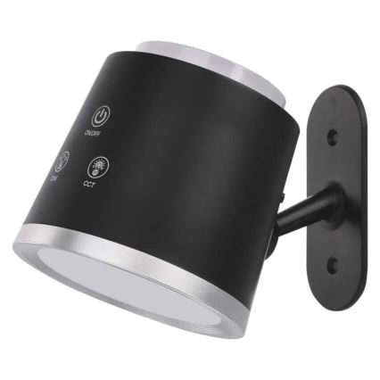 LED prigušiva punjiva stona lampa 4u1 LED/6W/3,7V 3000K/4000K/6500K 1500mAh crna