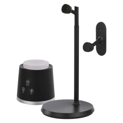 LED prigušiva punjiva stona lampa 4u1 LED/6W/3,7V 3000K/4000K/6500K 1500mAh crna